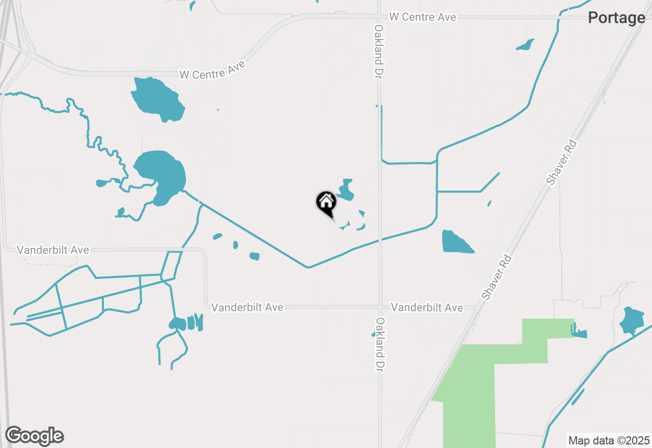 Map of 8892 Oakland Hills Circle, Portage, MI 49024
