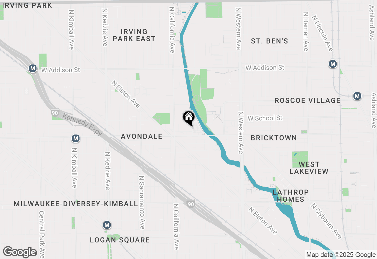 Map of 2709 W Melrose Street, Chicago, IL 60618