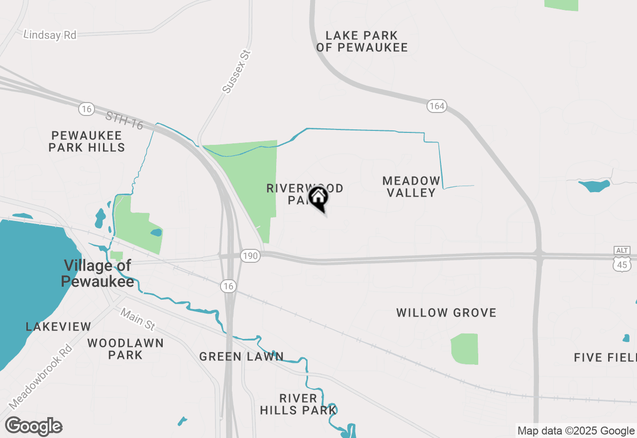 Map of 204 Whitetail Ct, Pewaukee, WI 53072