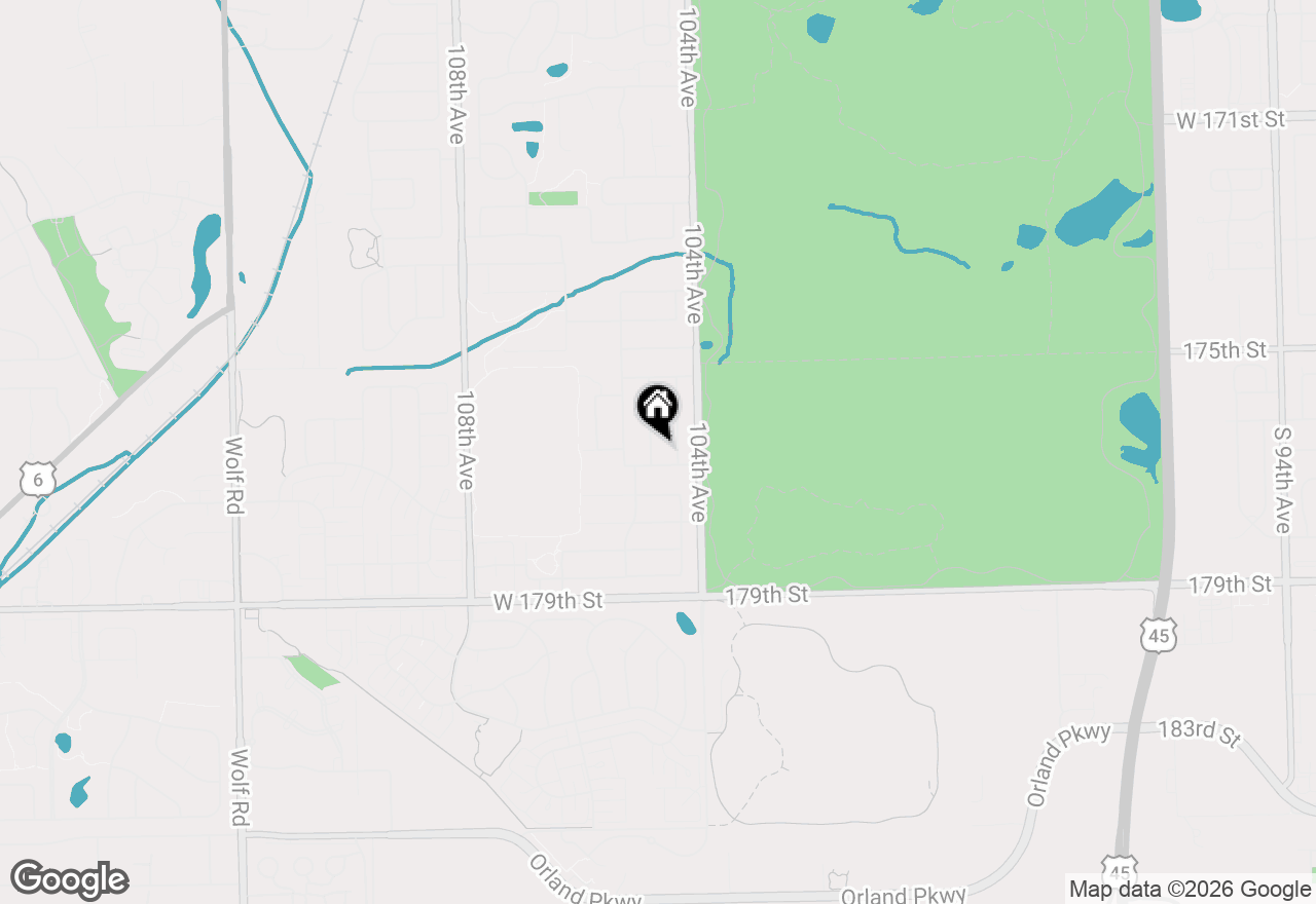 Map of 17633 Coronado Drive, Orland Park, IL 60467