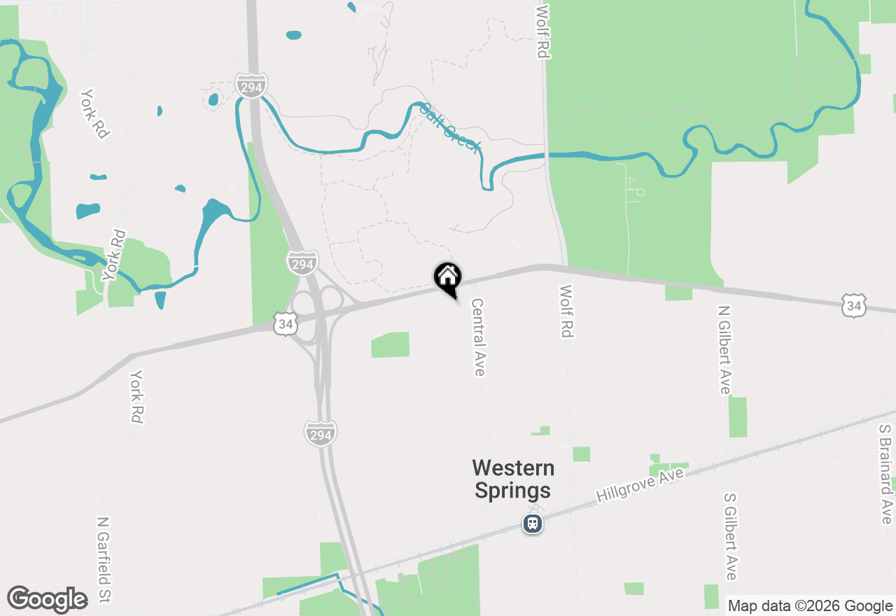 Map of 3842 Grove Avenue, Western Springs, IL 60558