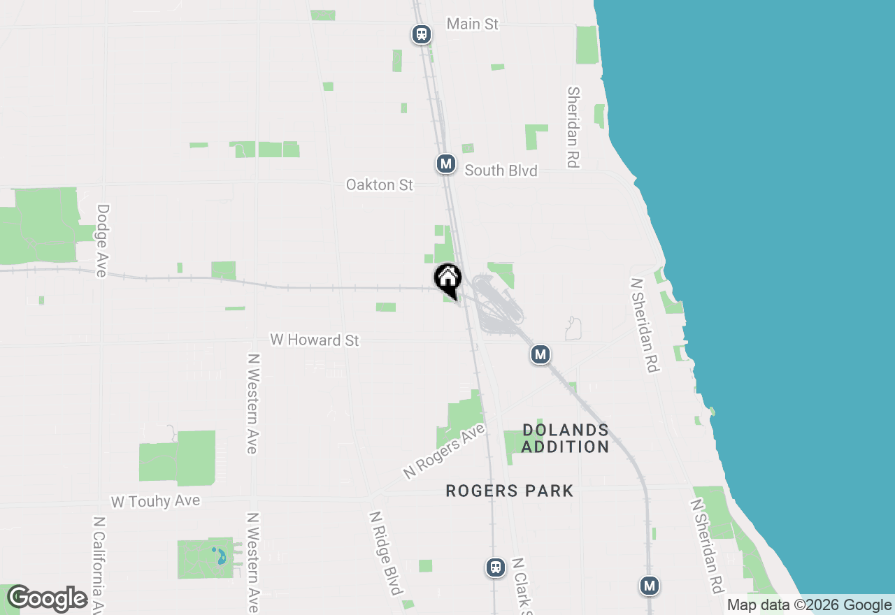 Map of 148 Clyde Avenue #1E, Evanston, IL 60202