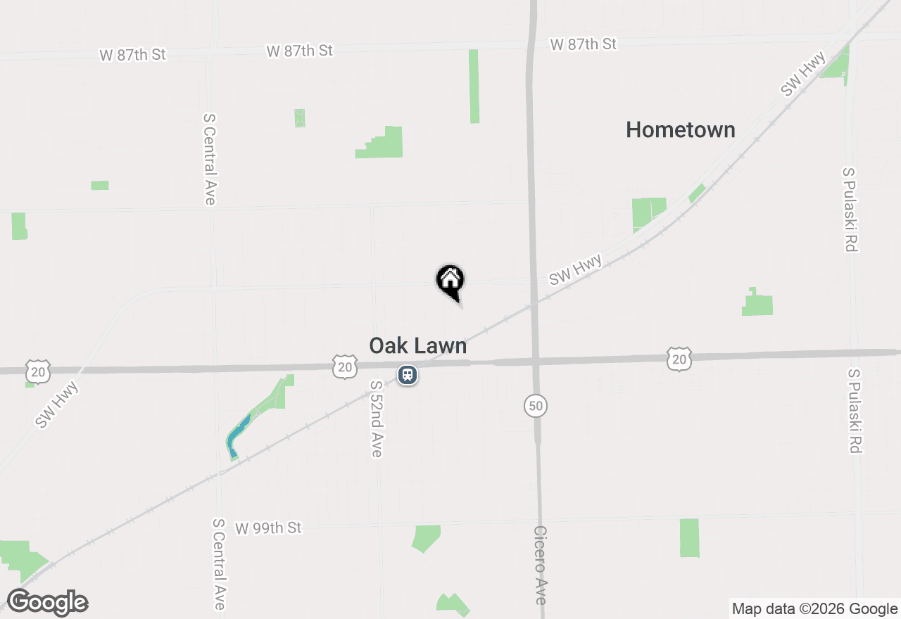 Map of 9330 S 50th Avenue, Oak Lawn, IL 60453