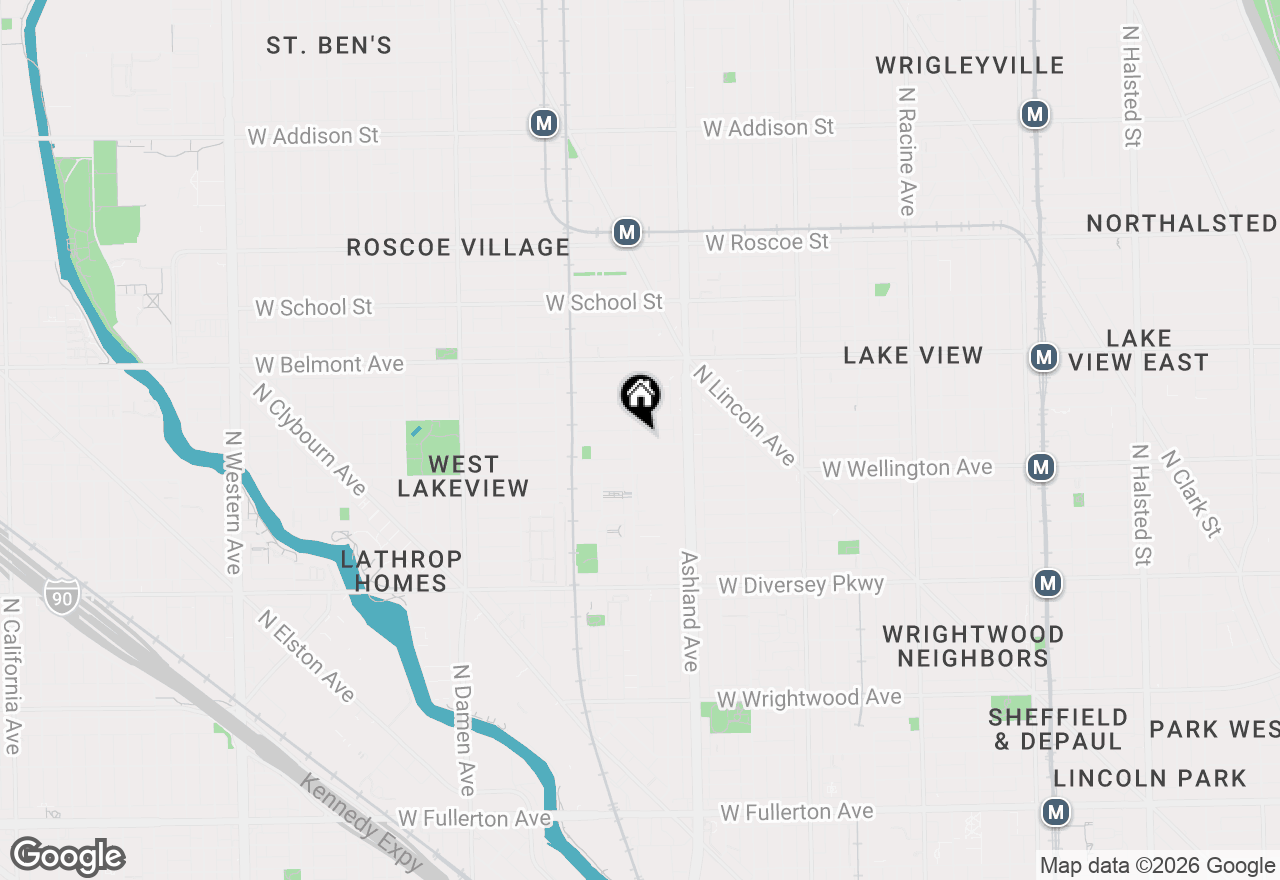 Map of 1652 W Nelson Street #3, Chicago, IL 60657