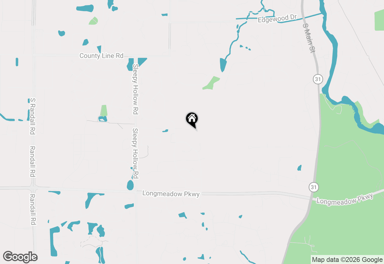 Map of 1421 Notting Hill Road, Algonquin, IL 60102