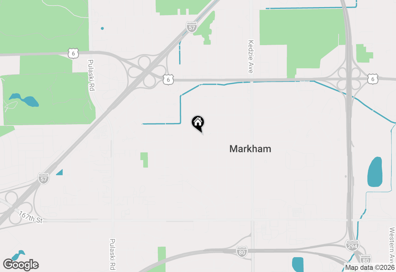Map of 16202 Saint Louis Avenue, Markham, IL 60428