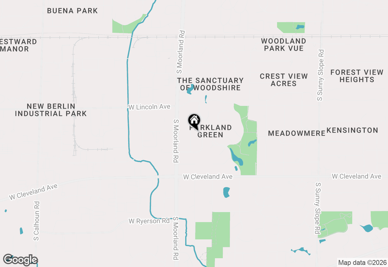 Map of 2436 S Ronke Ln, New Berlin, WI 53151