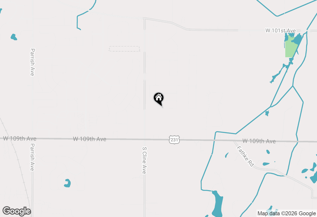 Map of 7603 W 107th Place, Crown Point, IN 46307