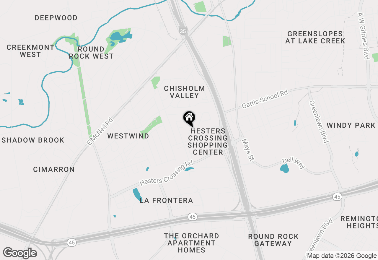 Map of 2005 Old West Pl #B, Round Rock, TX 78681