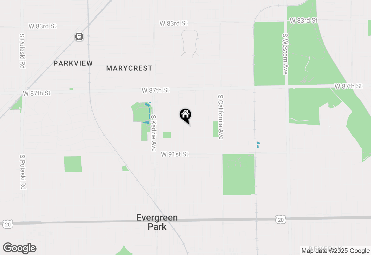 Map of 8916 S Sacramento Avenue, Evergreen Park, IL 60805