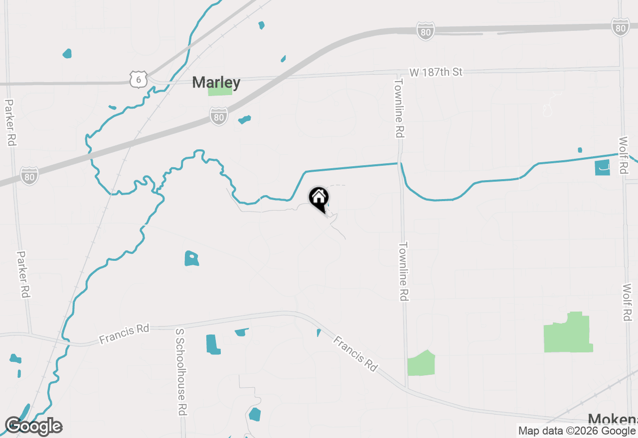 Map of 19201 Loveland Court, Mokena, IL 60448