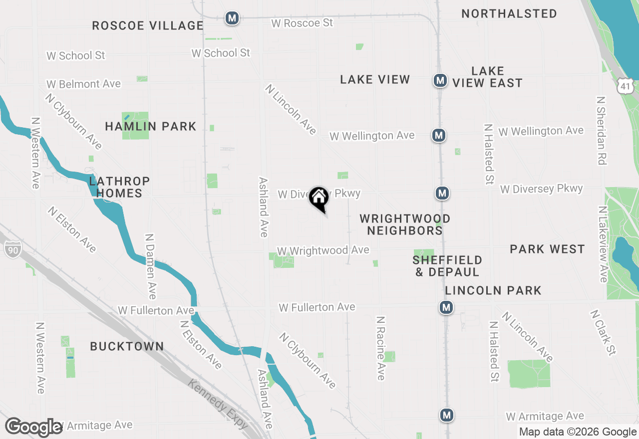 Map of 2710 N Southport Avenue #A, Chicago, IL 60614