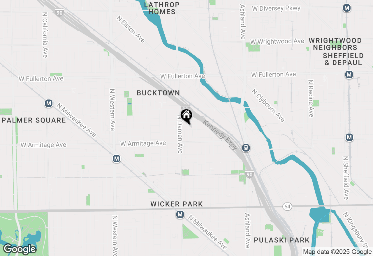 Map of 1937 W Dickens Avenue, Chicago, IL 60614