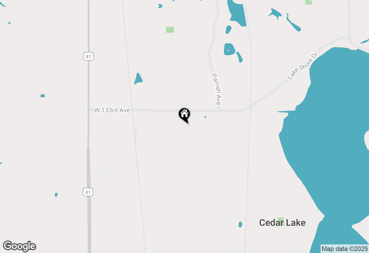 Map of 13379 Gabriel Drive, Cedar Lake, IN 46303