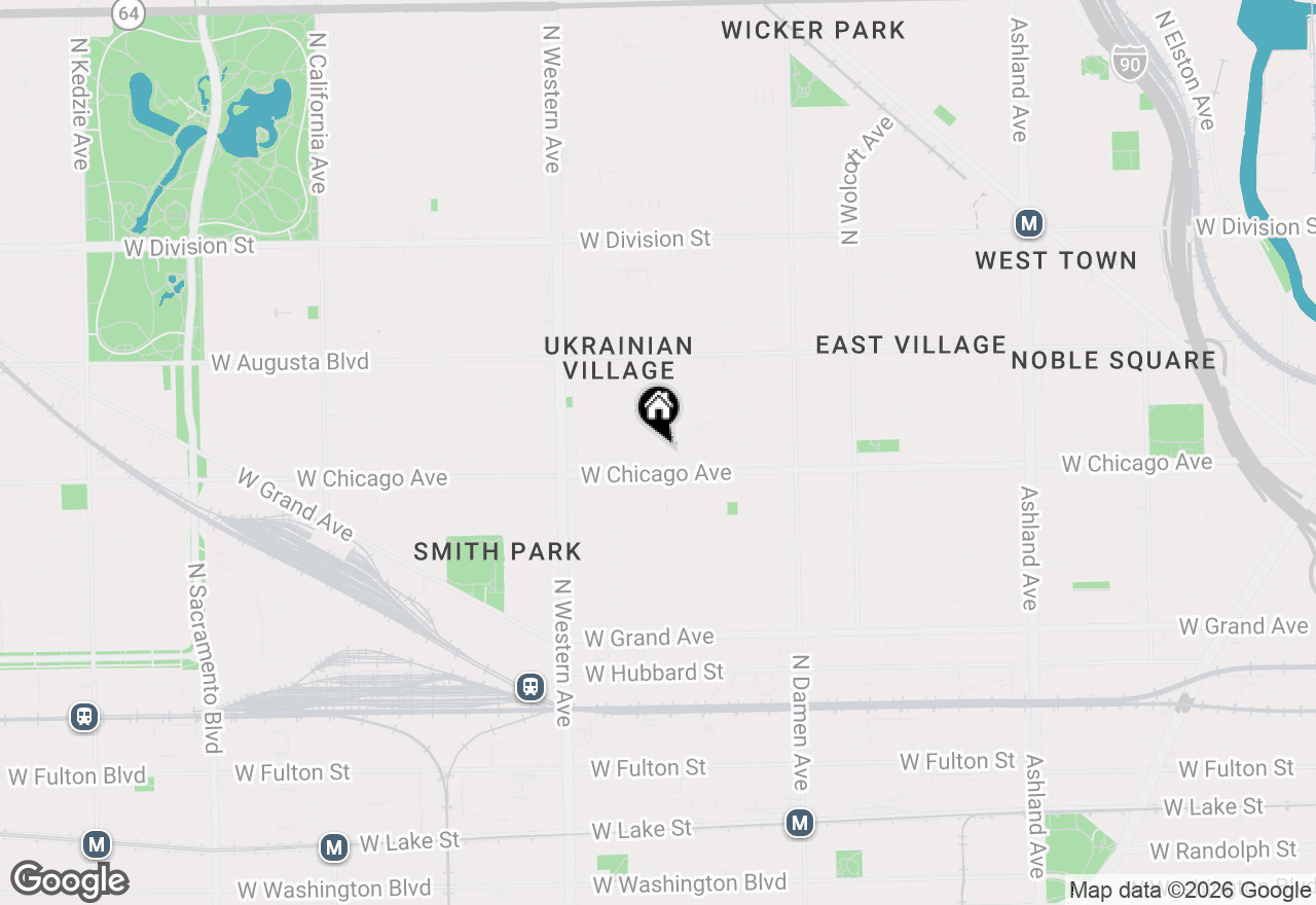 Map of 2219 W Rice Street #1R, Chicago, IL 60622