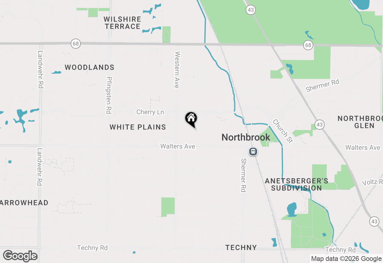 Map of 2307 Catherine Street, Northbrook, IL 60062