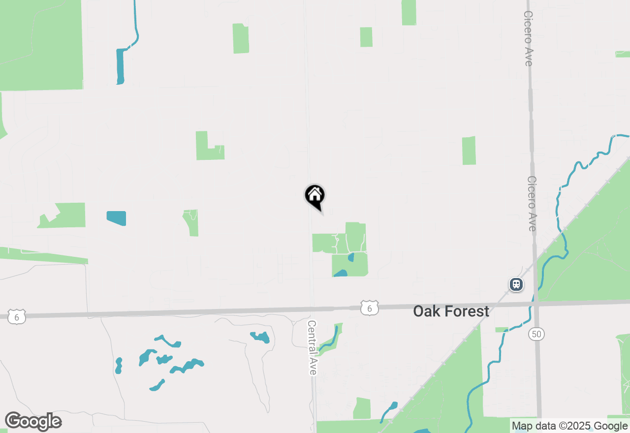 Map of 5575 Ann Marie Lane, Oak Forest, IL 60452