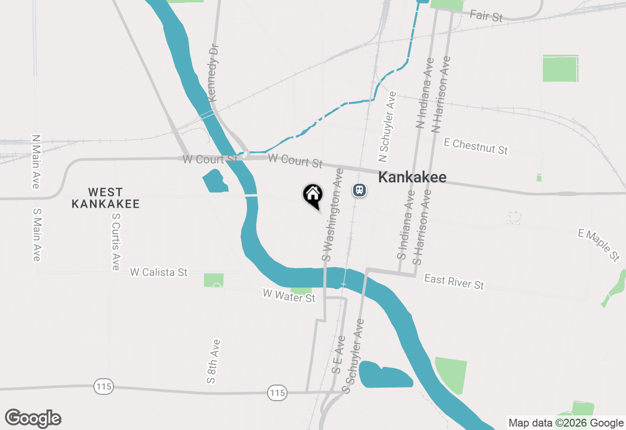 Map of 369-371 S 3rd Avenue, Kankakee, IL 60901