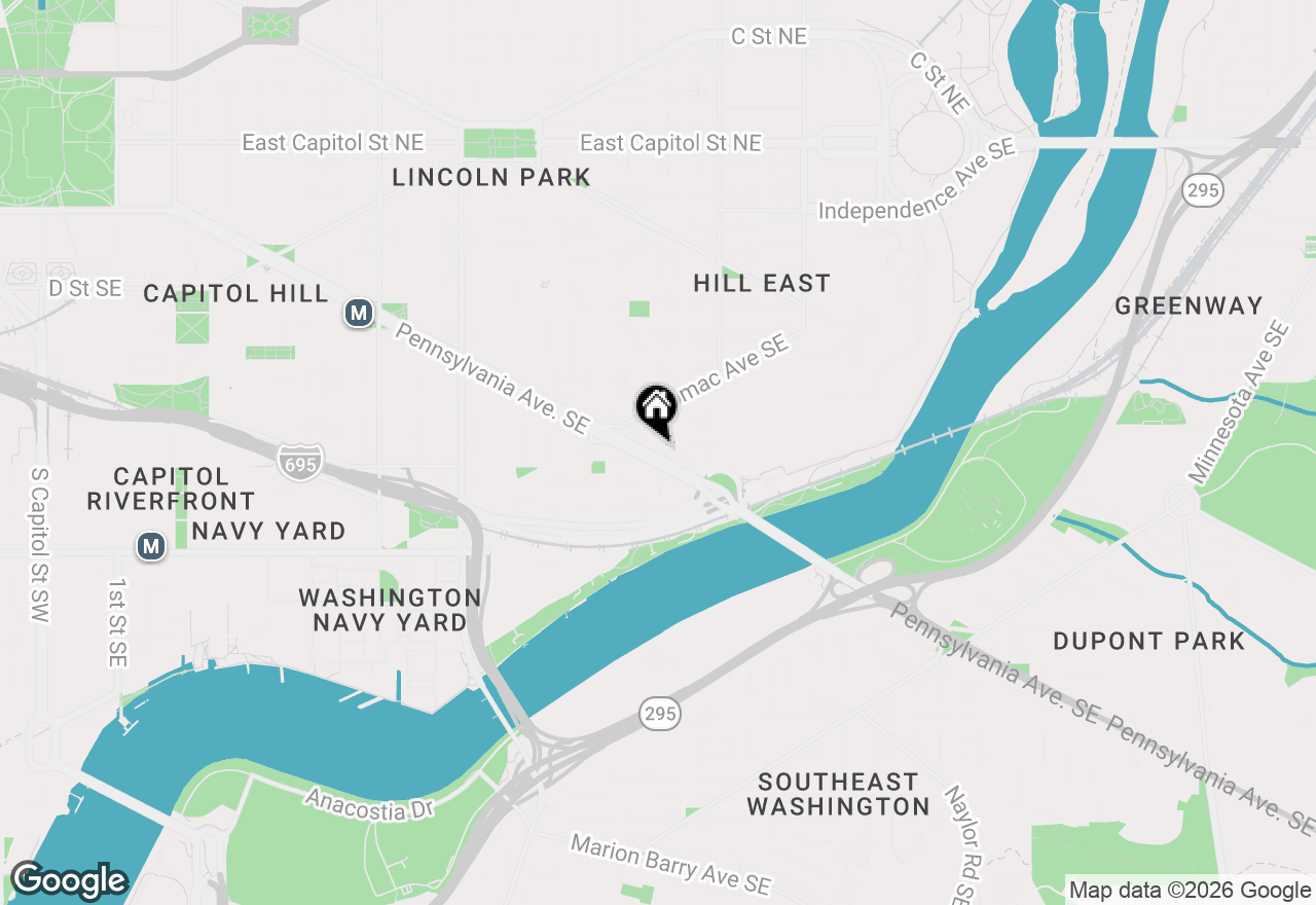 Map of 1500 Pennsylvania Avenue Se #202, Washington, DC 20003