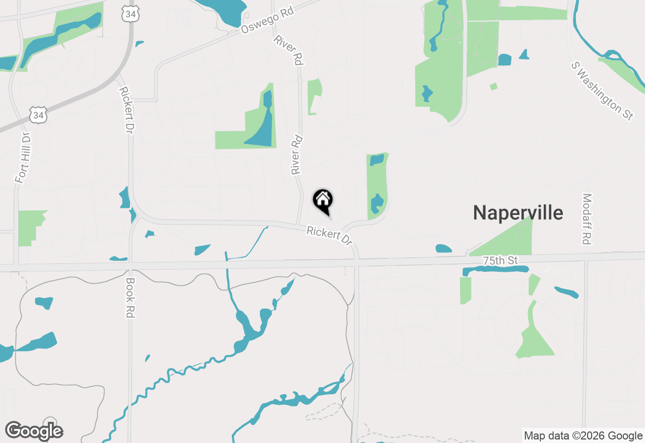 Map of 1239 Tennyson Lane, Naperville, IL 60540