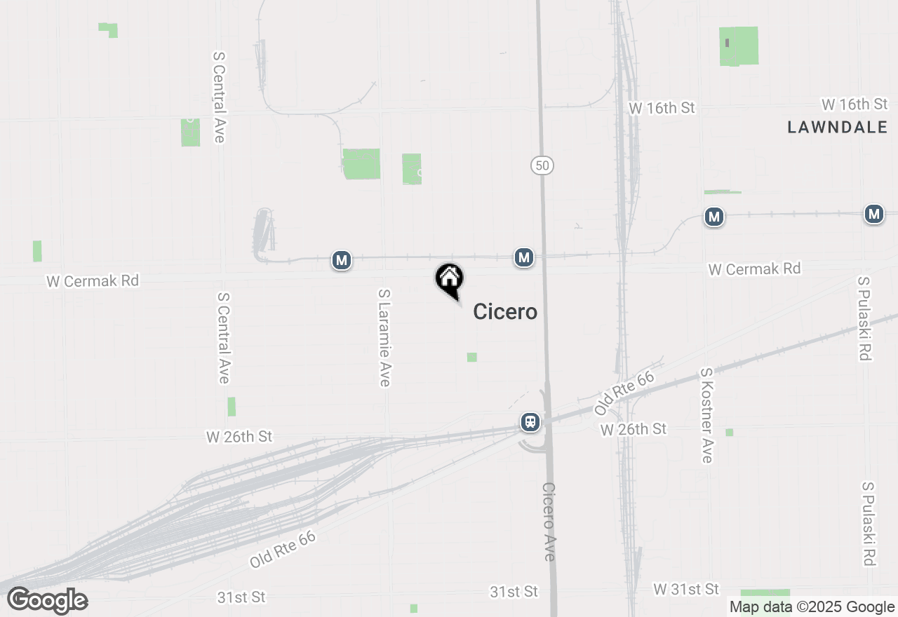 Map of 5016 W 23rd Street, Cicero, IL 60804