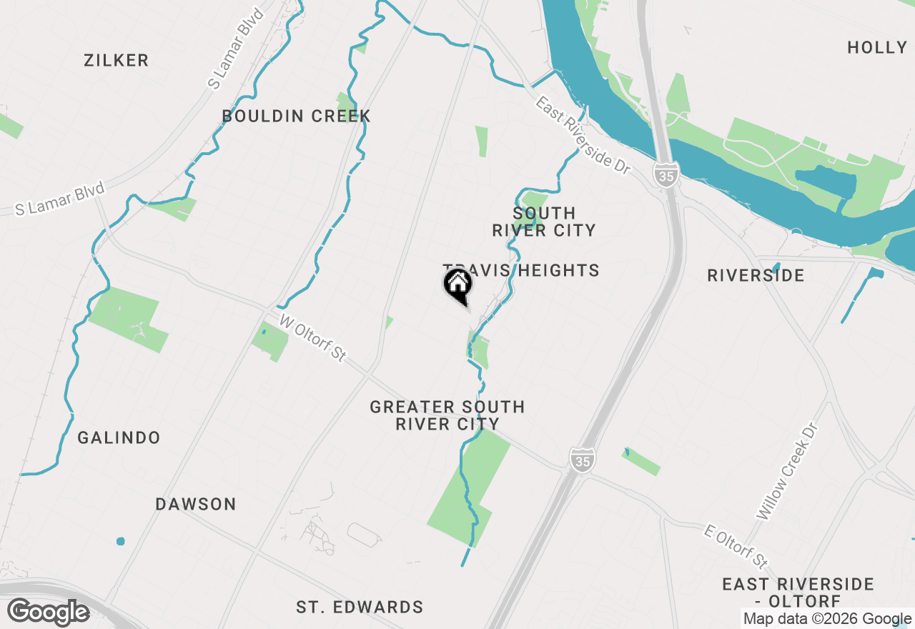 Map of 508 Leland St, Austin, TX 78704