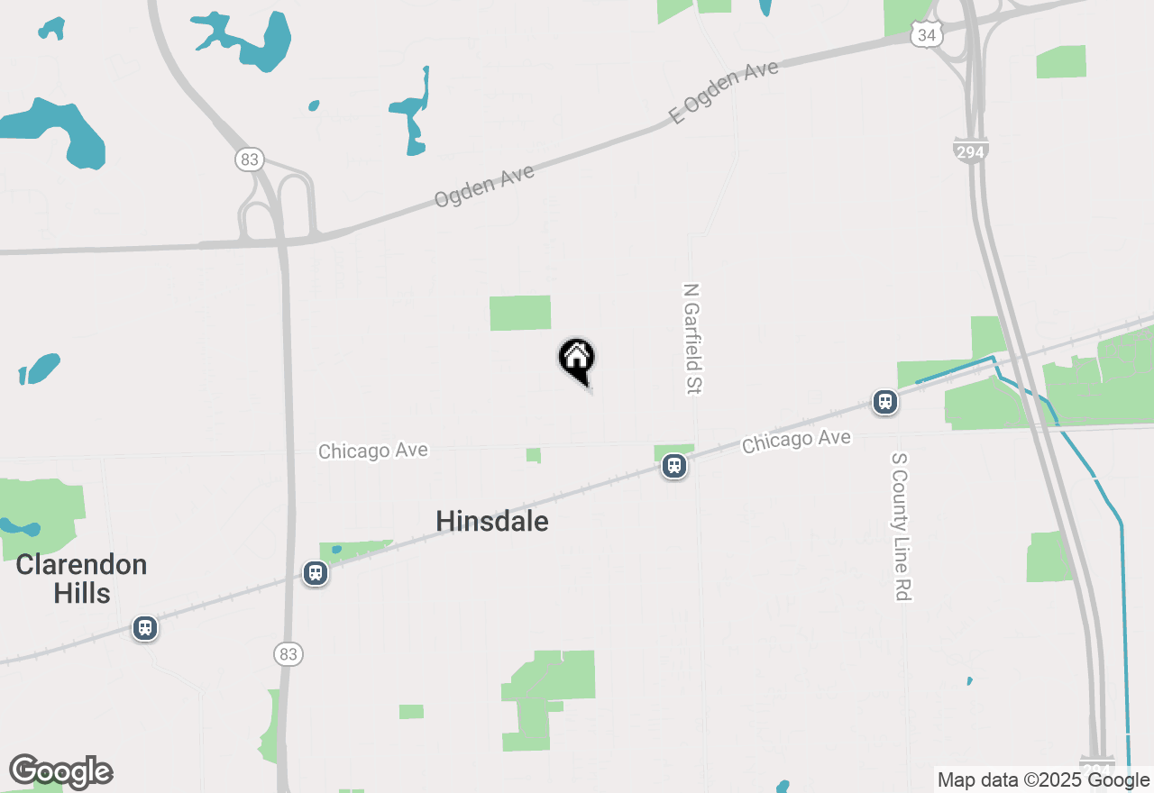 Map of 118 N Grant Street, Hinsdale, IL 60521