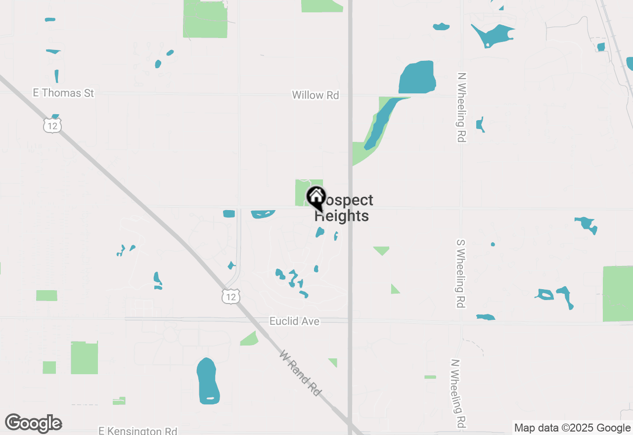 Map of 107 W Brighton Place, Mount Prospect, IL 60056