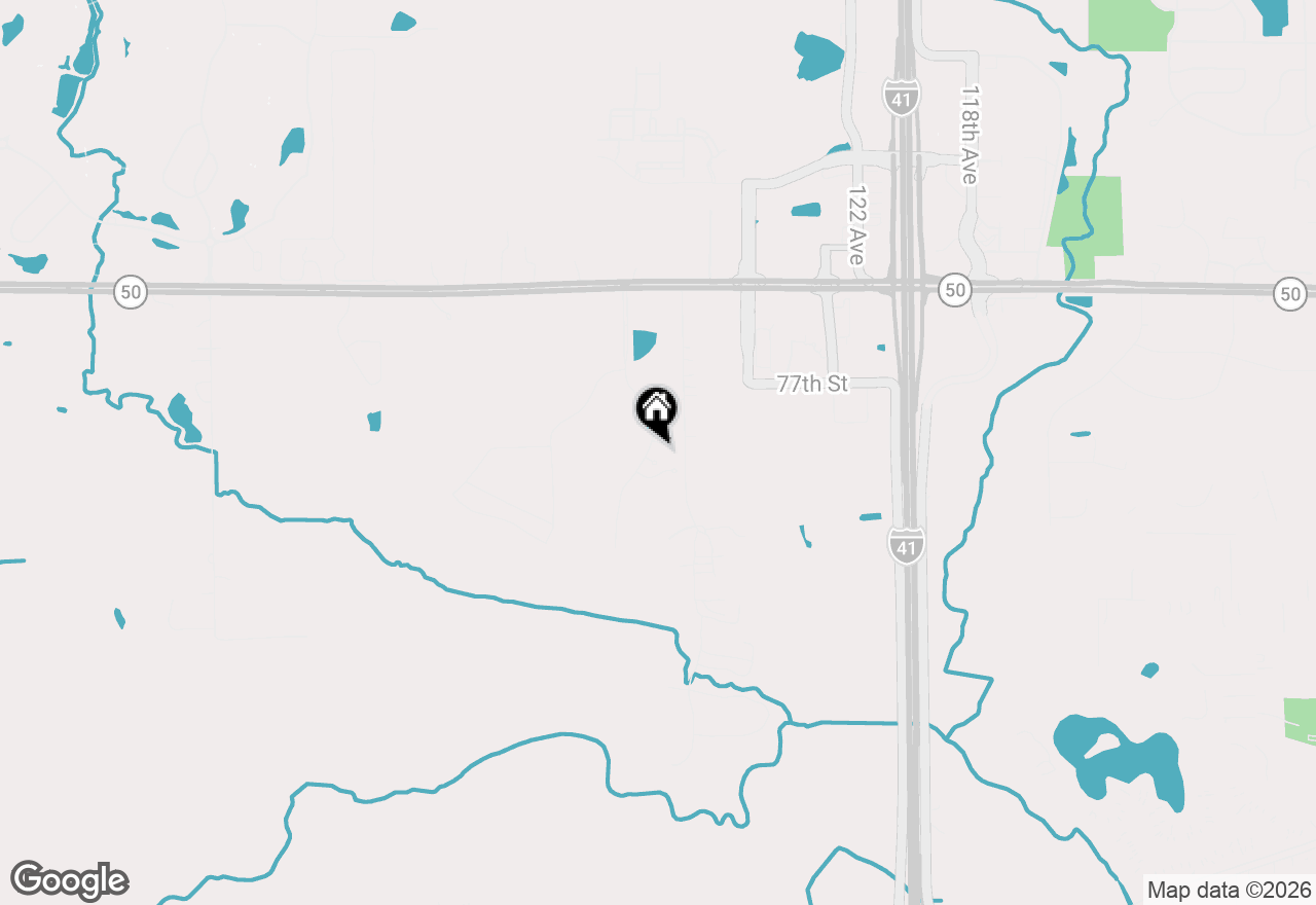 Map of 12940 79th Pl, Bristol, WI 53104