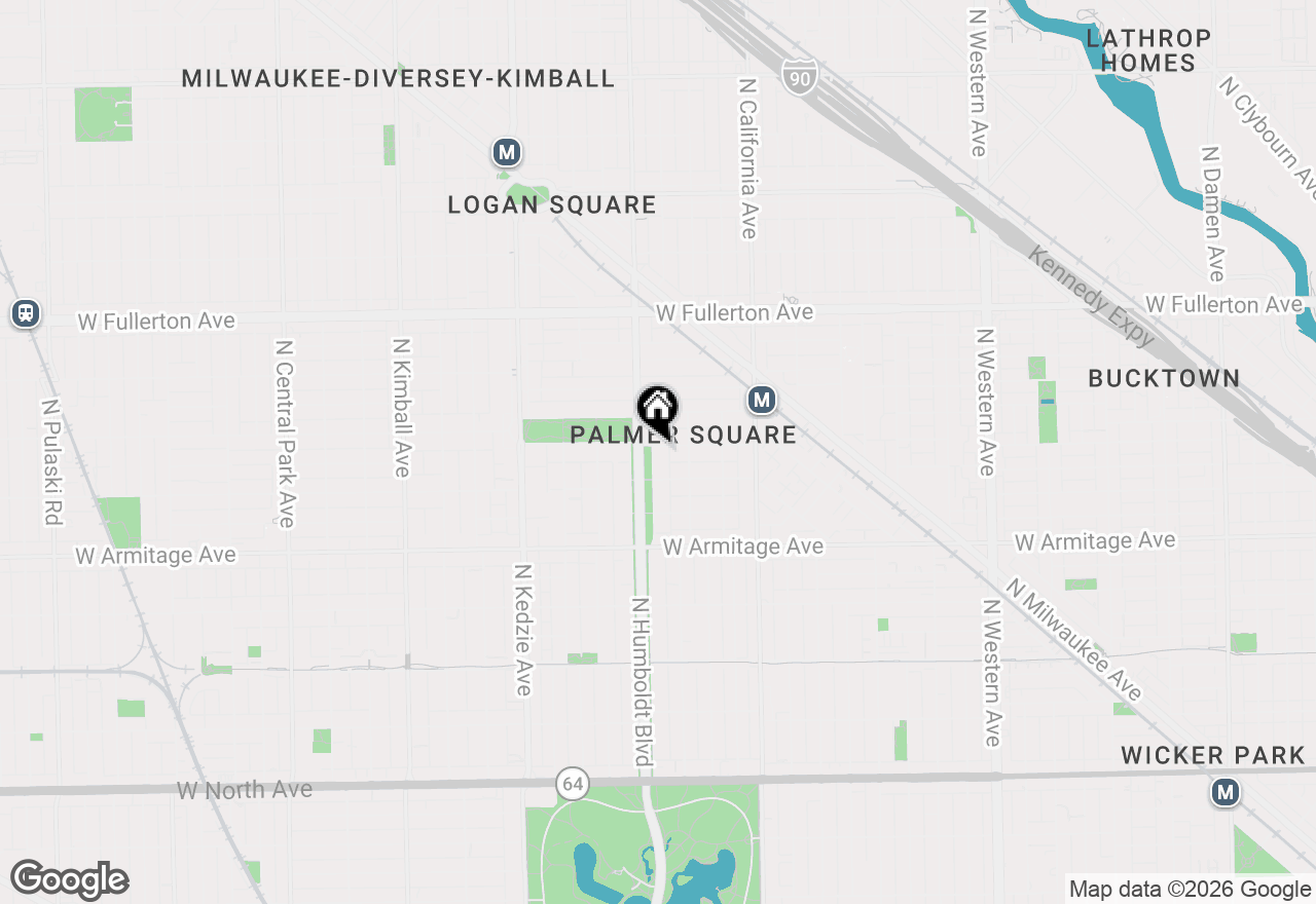 Map of 2125 N Humboldt Boulevard #B, Chicago, IL 60647