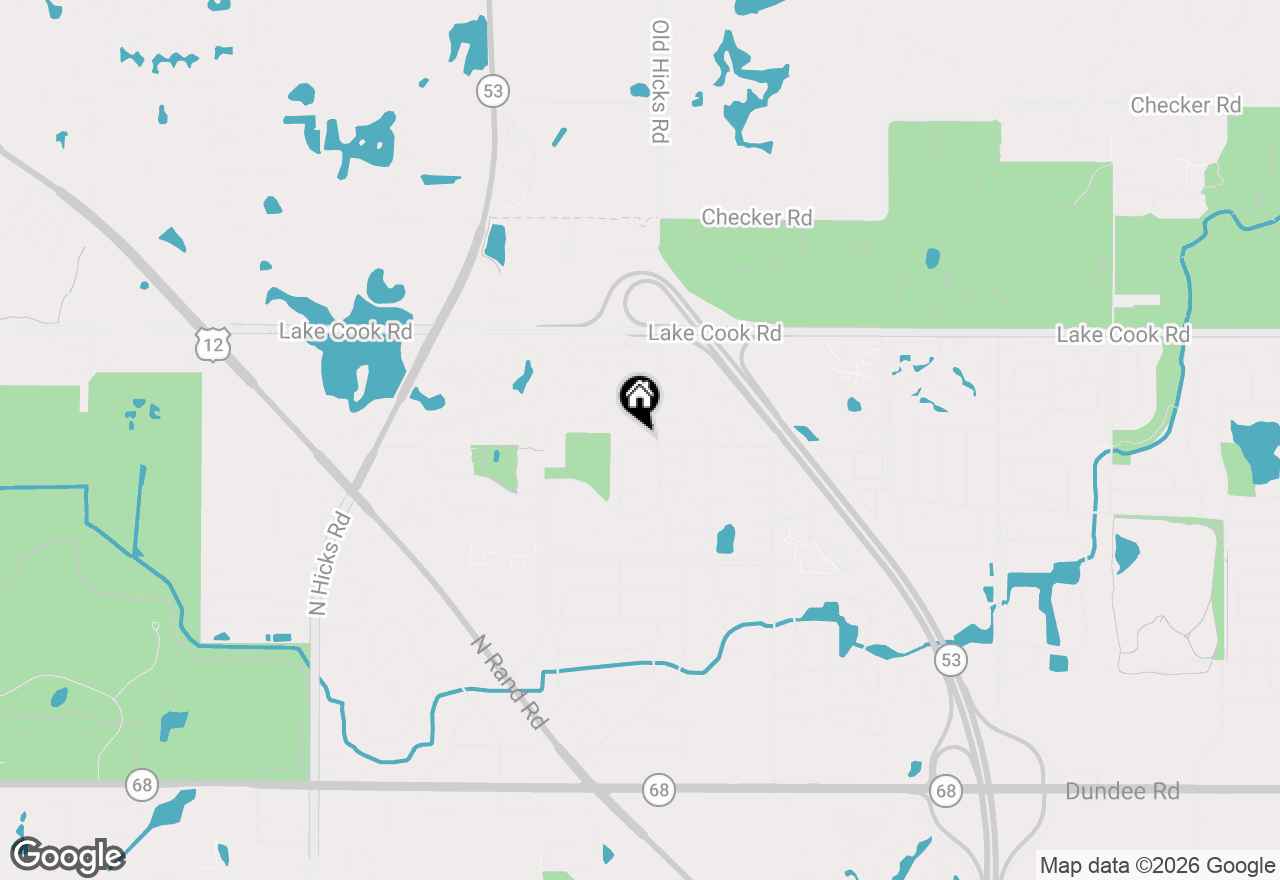 Map of 2176 N Westmoreland Drive, Palatine, IL 60074