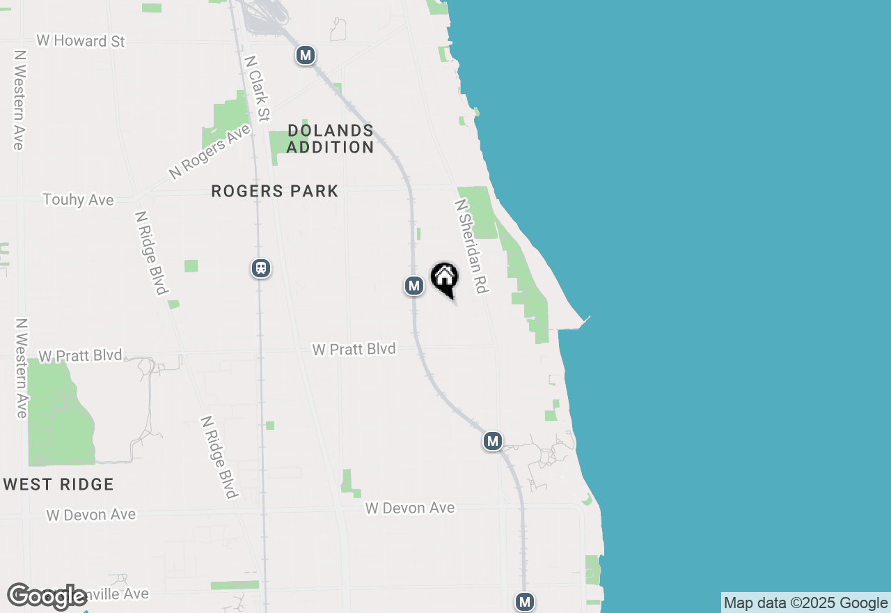 Map of 6916 N Lakewood Avenue #304, Chicago, IL 60626