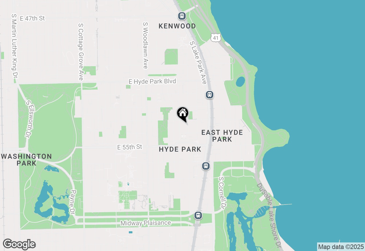 Map of 5425 S Dorchester Avenue #1E, Chicago, IL 60615