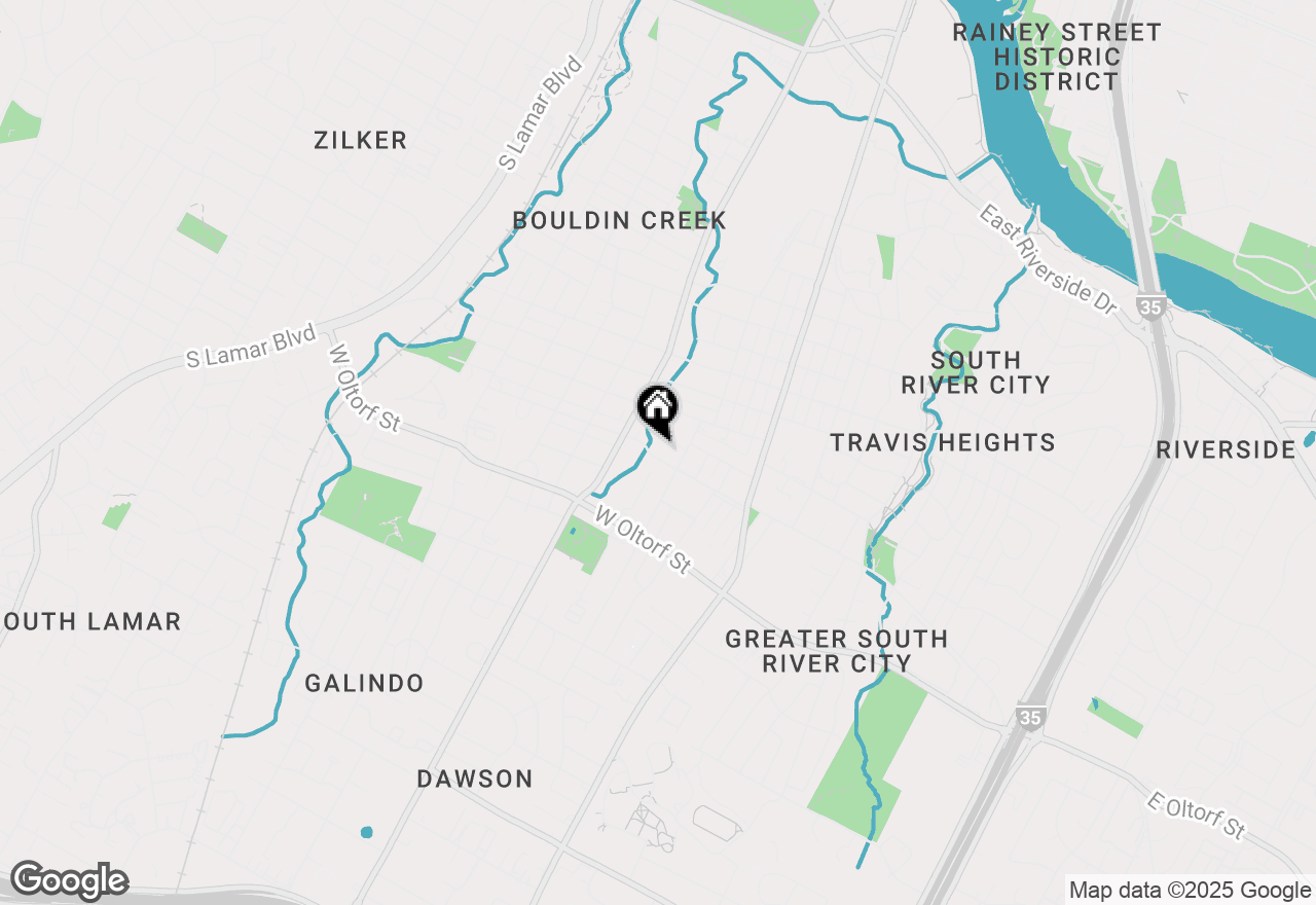 Map of 408 W Live Oak St #A, Austin, TX 78704