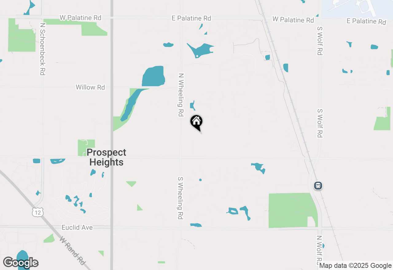 Map of 14 W Leon Lane, Prospect Heights, IL 60070