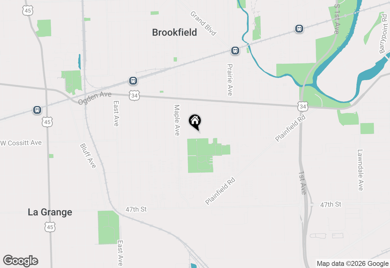 Map of 4239 Park Avenue, Brookfield, IL 60513