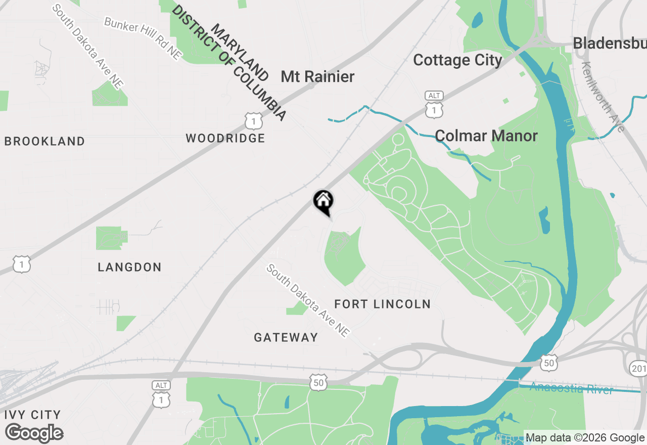 Map of 3422 Summit Court Ne, Washington, DC 20018