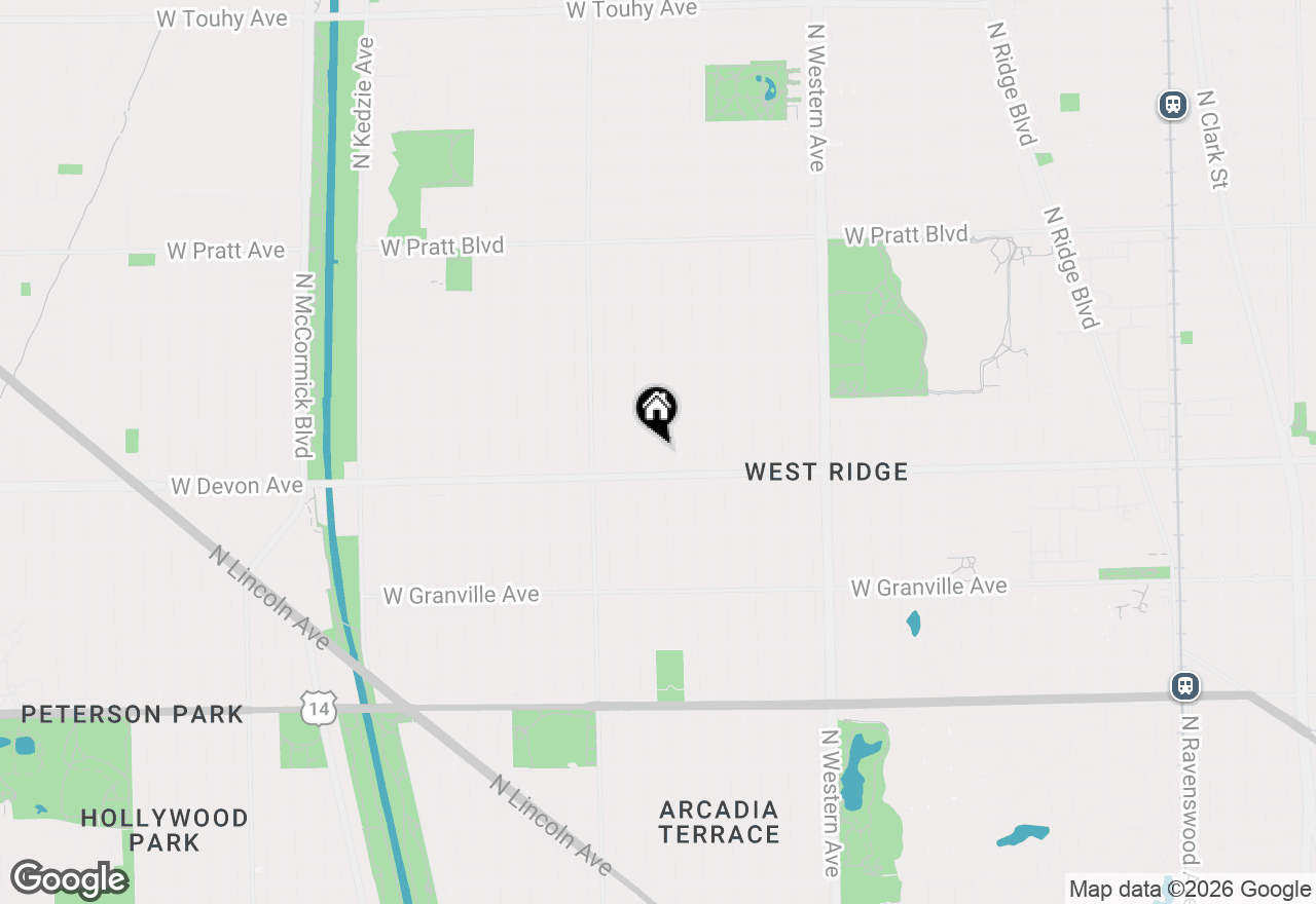 Map of 6423 N Washtenaw Avenue #3, Chicago, IL 60645