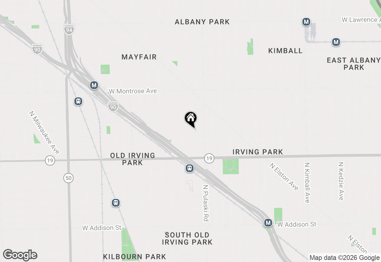 Map of 4136 N Keystone Avenue #1NE, Chicago, IL 60641
