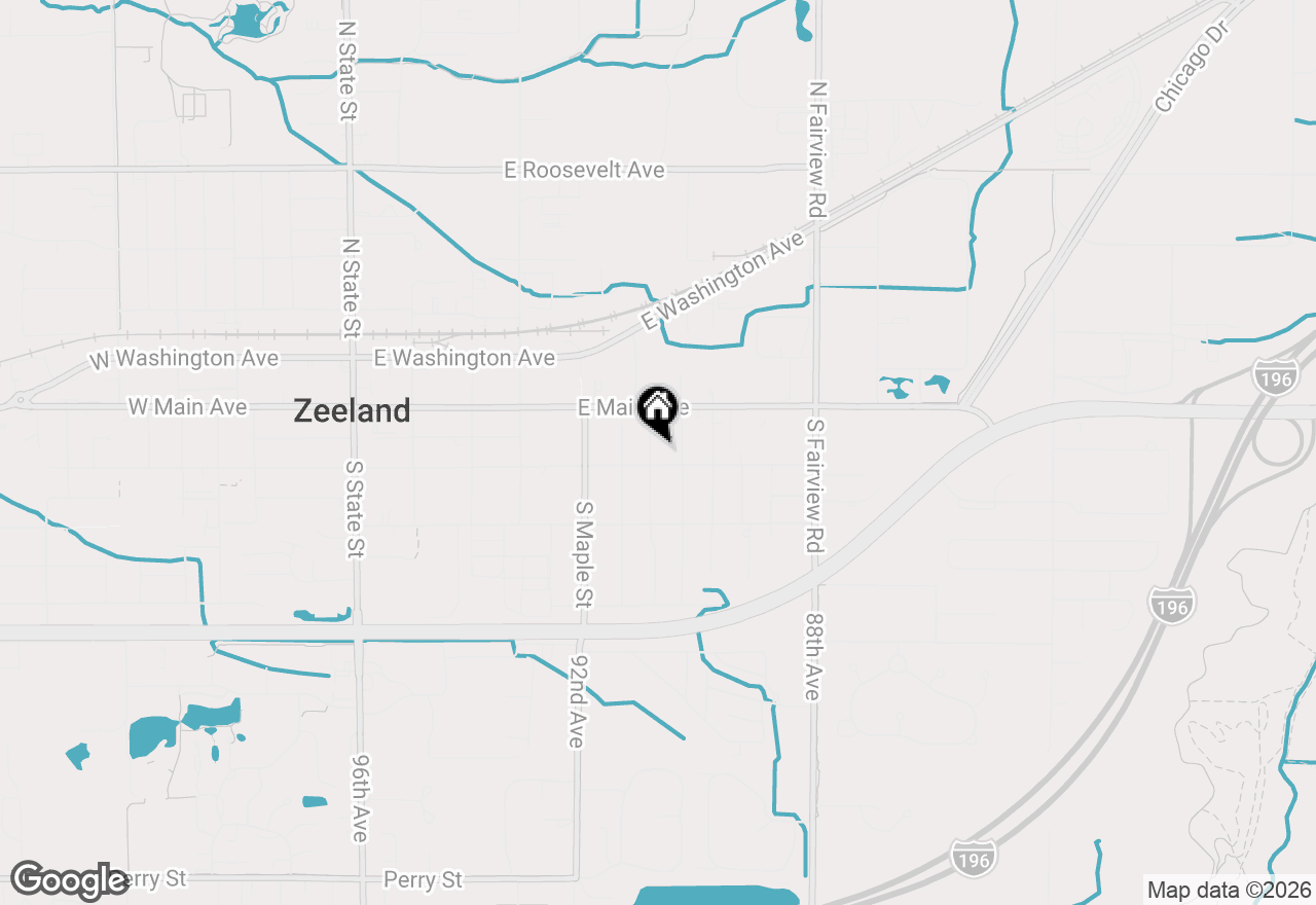 Map of 55 S Park Street, Zeeland, MI 49464