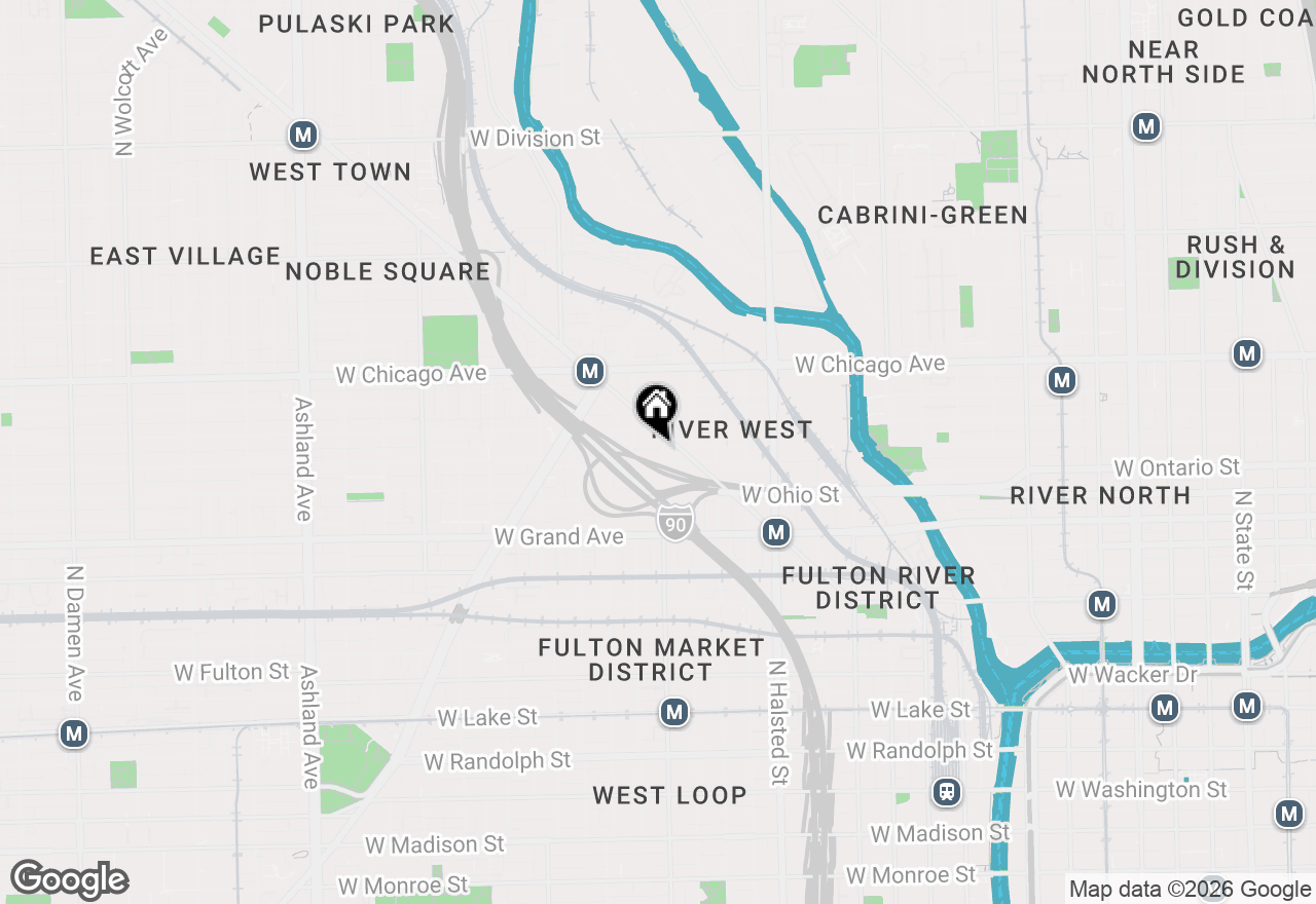 Map of 650 N Morgan Street #601, Chicago, IL 60642