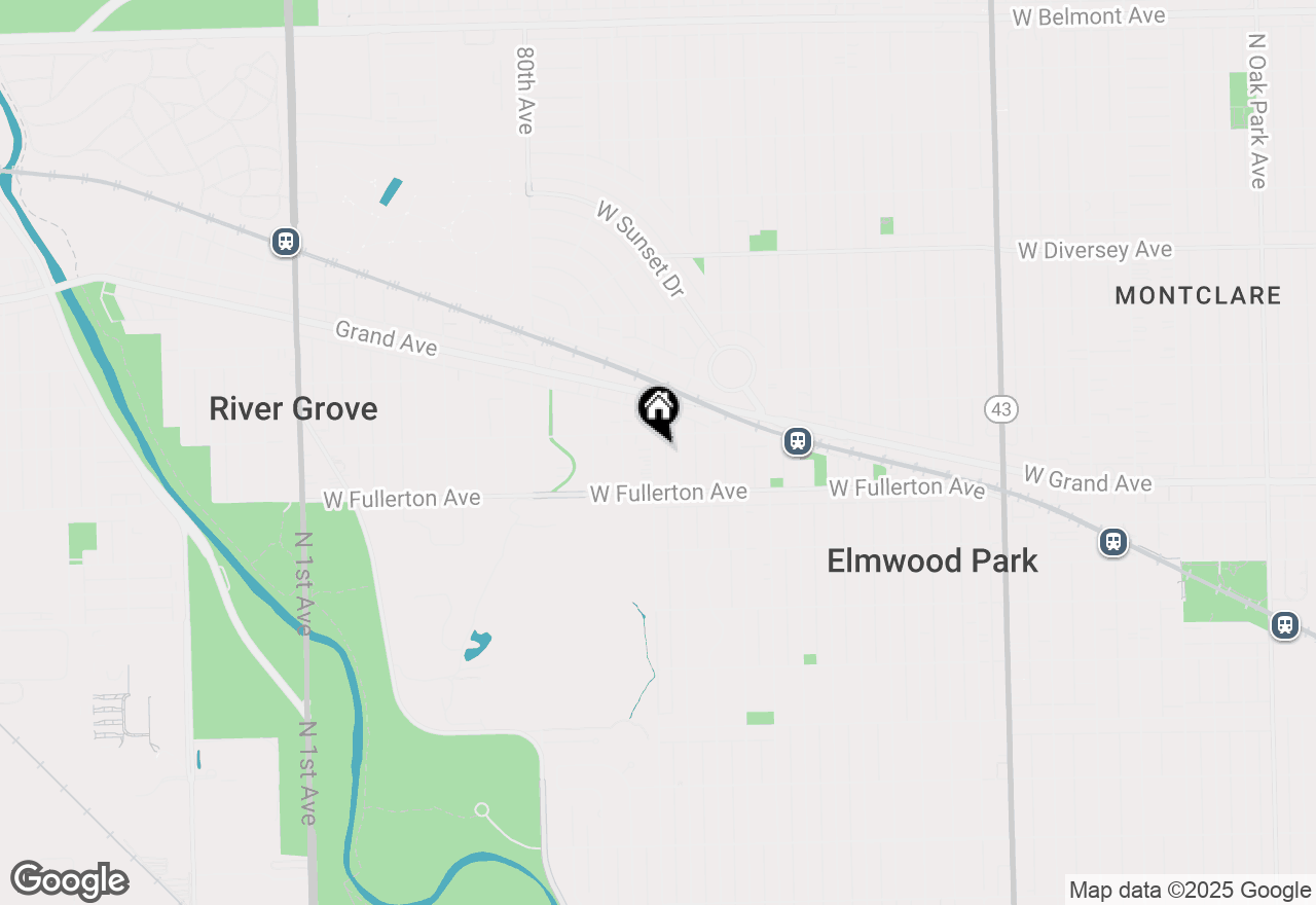 Map of 2435 N 78th Avenue, Elmwood Park, IL 60707