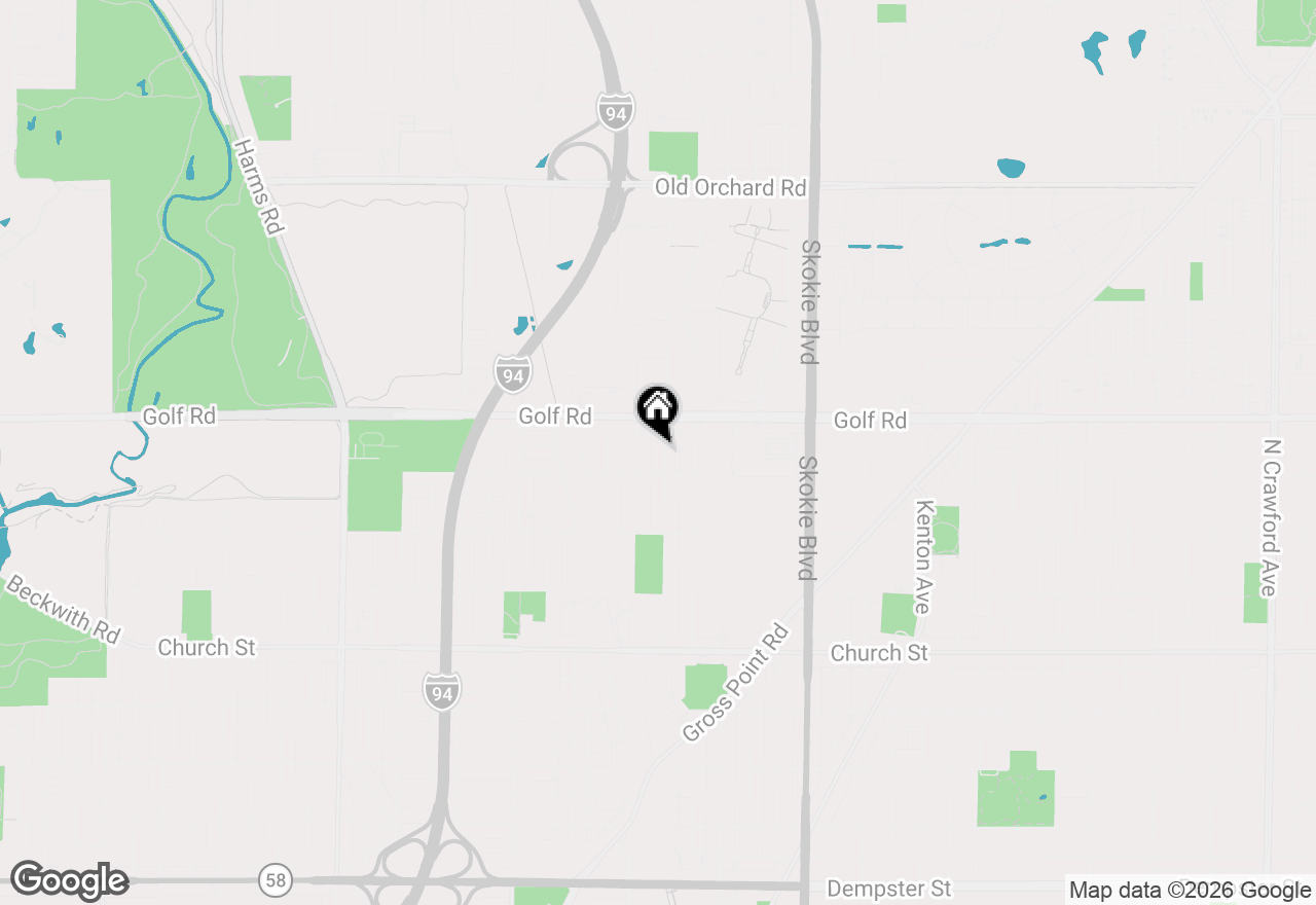 Map of 9522 Lawler Avenue, Skokie, IL 60077