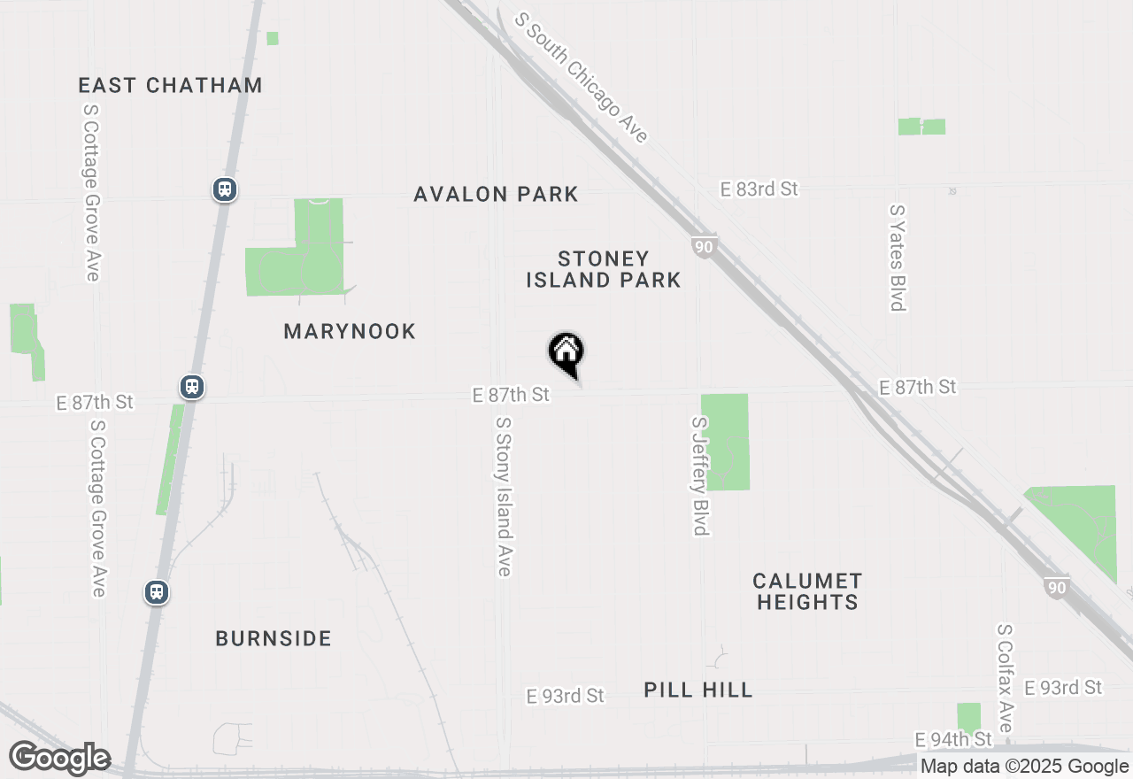 Map of 1712 E 87th Street, Chicago, IL 60617