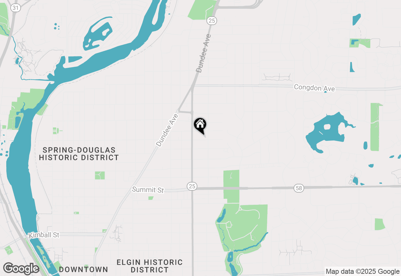 Map of 624 Lincoln Avenue, Elgin, IL 60120