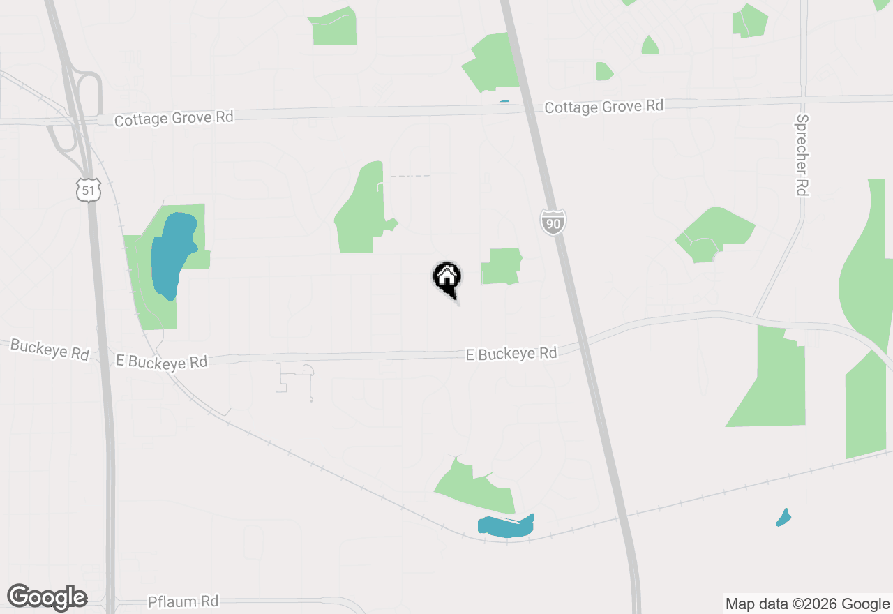 Map of 1606 Ellen Avenue, Madison, WI 53716