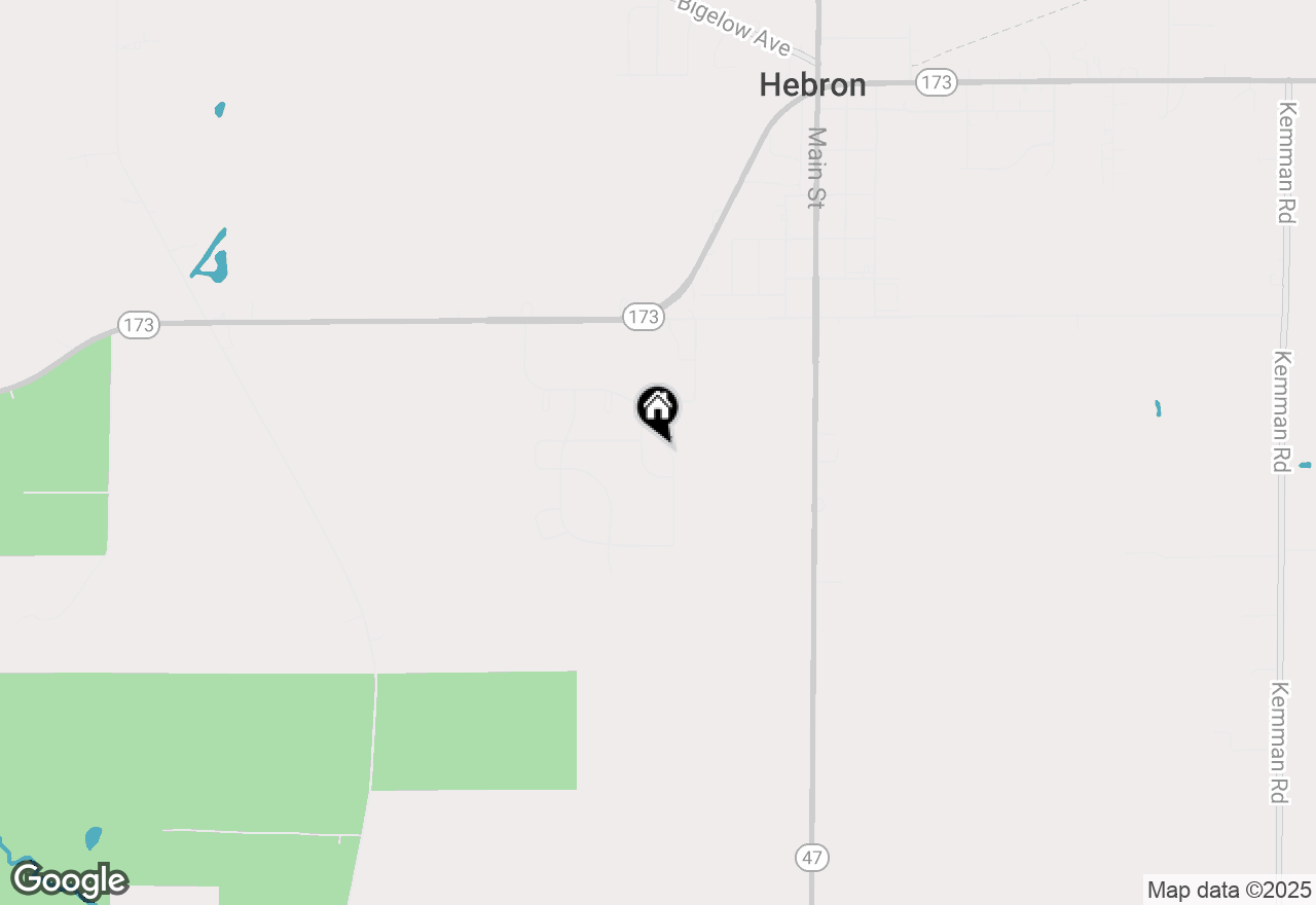 Map of 1821 Leatherleaf Trail, Hebron, IL 60034