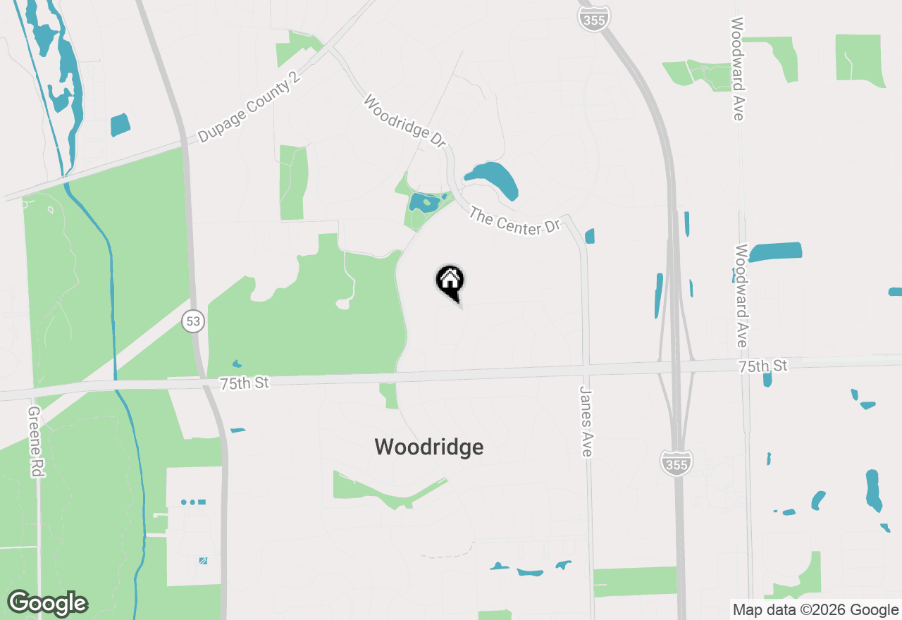 Map of 2713 Ravinia Lane, Woodridge, IL 60517