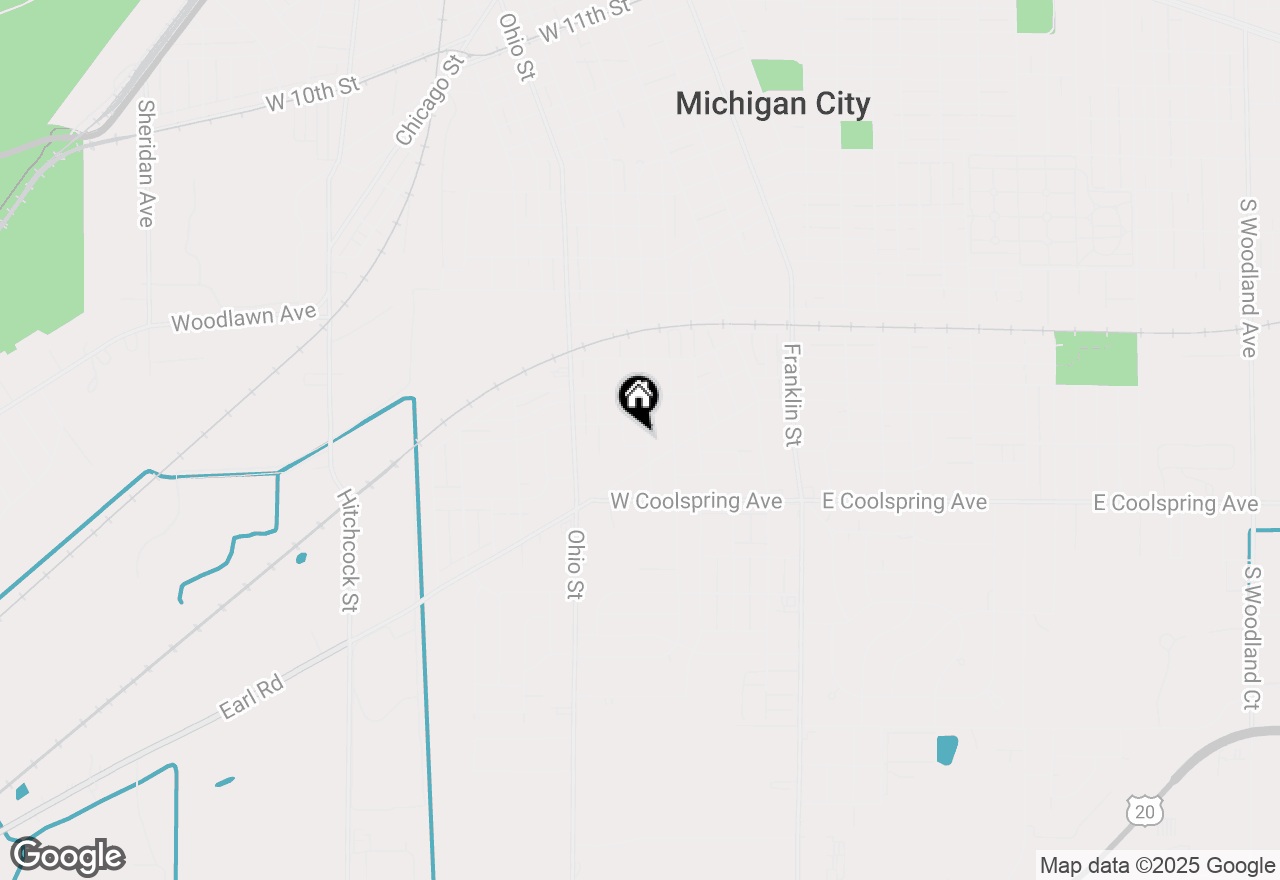 Map of 105 Ruby Court, Michigan City, IN 46360