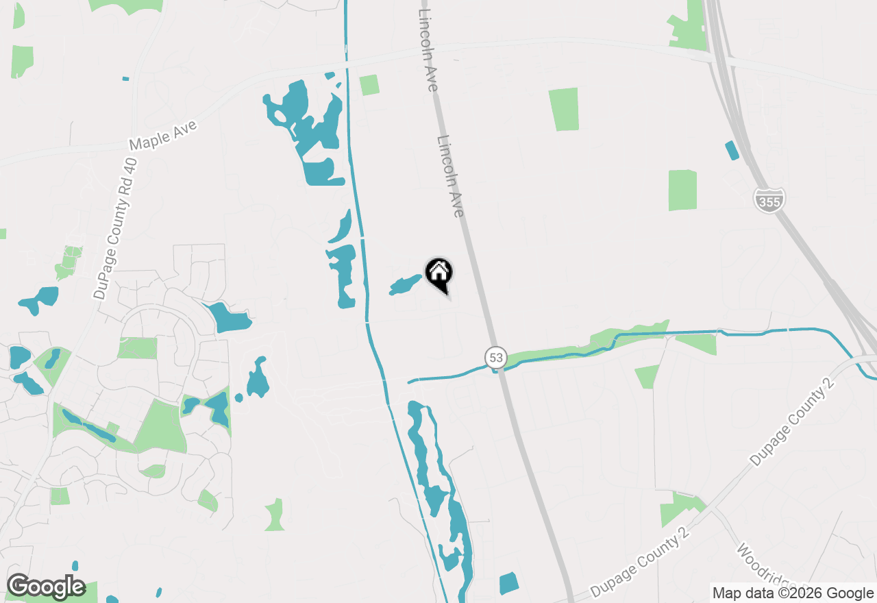 Map of 6130 River Bend Place, Lisle, IL 60532